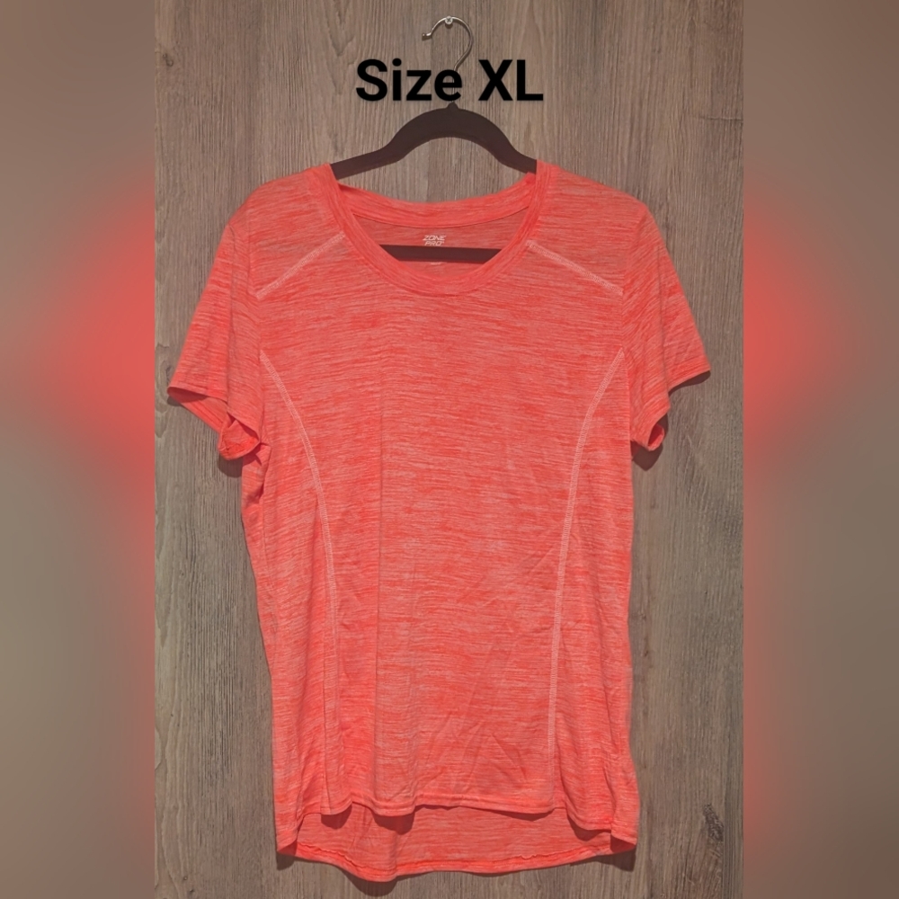 Zone Pro Women's Vibrant Orange Short Sleeve Tee